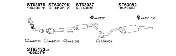 Система выпуска ОГ VENEPORTE 630045
