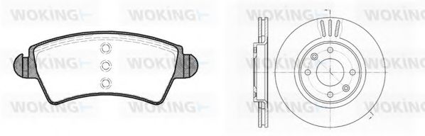Комплект тормозов, дисковый тормозной механизм BENDIX DP61044