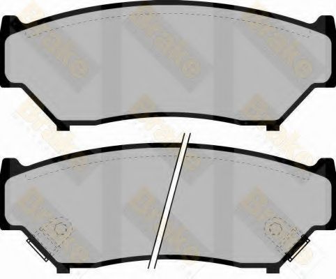 Комплект тормозных колодок, дисковый тормоз Brake ENGINEERING PA1080