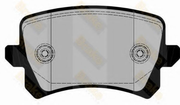 Комплект тормозных колодок, дисковый тормоз Brake ENGINEERING PA1862