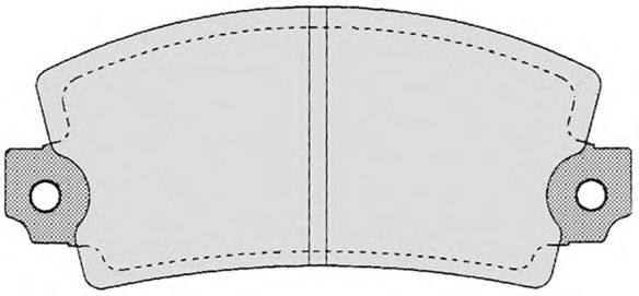 Комплект тормозных колодок, дисковый тормоз RAICAM RA.0086.1