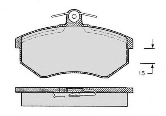 Комплект тормозных колодок, дисковый тормоз RAICAM RA.0813.0