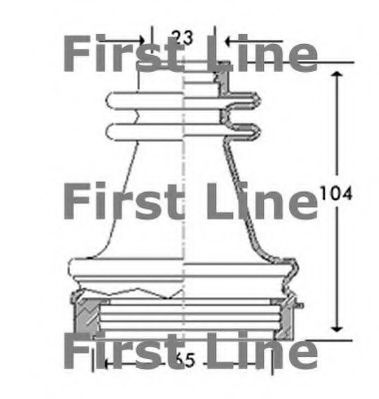 Пыльник, приводной вал FIRST LINE FCB2779