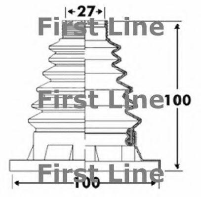 Пыльник, приводной вал FIRST LINE FCB2921