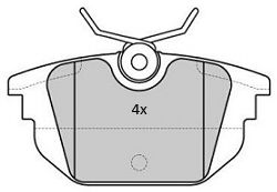 Комплект тормозных колодок, дисковый тормоз FREMAX FBP-1778