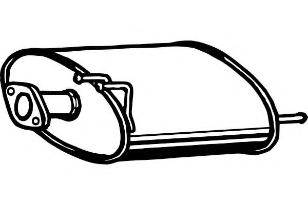 Глушитель выхлопных газов конечный FENNO 2743