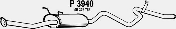 Глушитель выхлопных газов конечный FENNO P3940