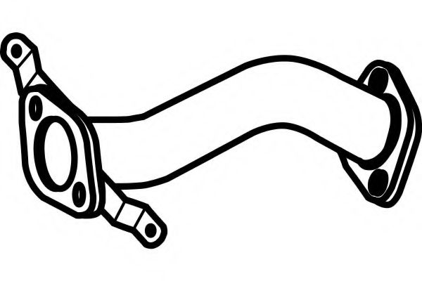 Труба выхлопного газа TEMOT 333003