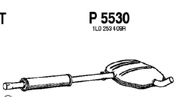 Средний глушитель выхлопных газов FENNO 5530
