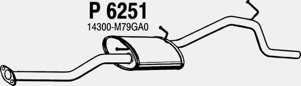 Глушитель выхлопных газов конечный FENNO P6251