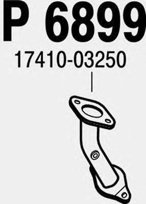 Труба выхлопного газа TEMOT 550068