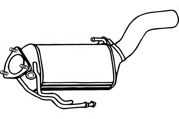 Сажевый / частичный фильтр, система выхлопа ОГ FENNO P9973DPF