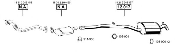 Система выпуска ОГ ASMET BM121610