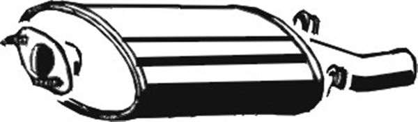 Глушитель выхлопных газов конечный ASMET 23.012