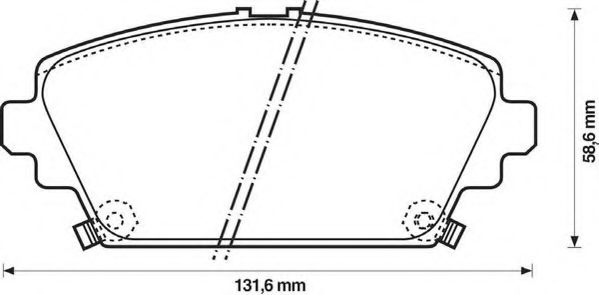 Комплект тормозных колодок, дисковый тормоз STOP 572429S