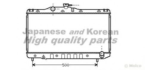 Радиатор, охлаждение двигателя ASHUKI T554-70