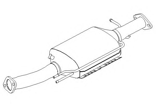 Сажевый / частичный фильтр, система выхлопа ОГ KLARIUS 399190
