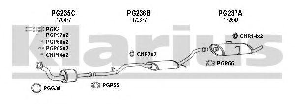 Система выпуска ОГ KLARIUS 630242U