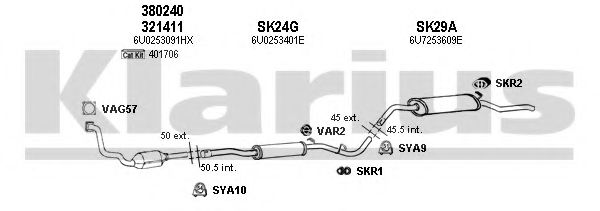 Система выпуска ОГ KLARIUS 780026U