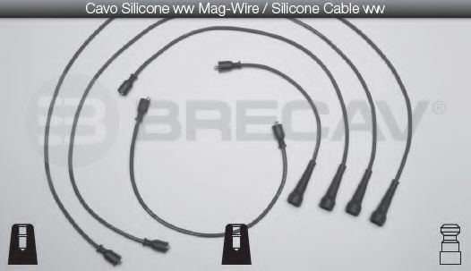 Комплект проводов зажигания BRECAV 05529