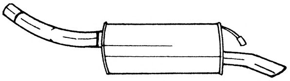 Глушитель выхлопных газов конечный SIGAM 25669