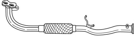 Труба выхлопного газа MTS 10058