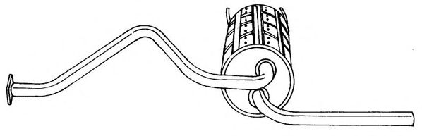 Глушитель выхлопных газов конечный SIGAM 38604