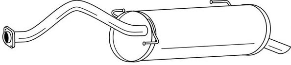 Глушитель выхлопных газов конечный MTS 60719