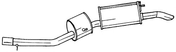 Глушитель выхлопных газов конечный WALKER 08578