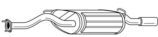 Глушитель выхлопных газов конечный SIGAM 65650
