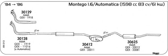Система выпуска ОГ SIGAM AN013