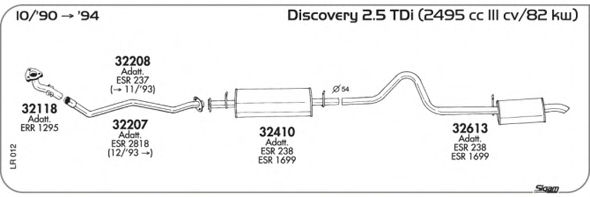 Система выпуска ОГ SIGAM LR012