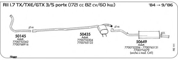 Система выпуска ОГ SIGAM RE111