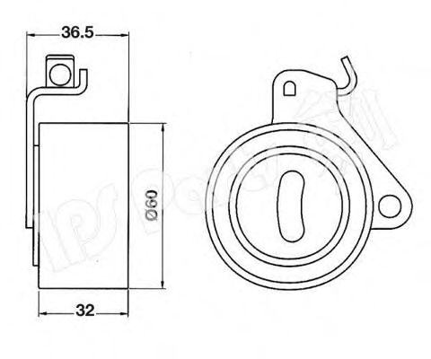 Устройство для натяжения ремня, ремень ГРМ IPS Parts ITB-6509