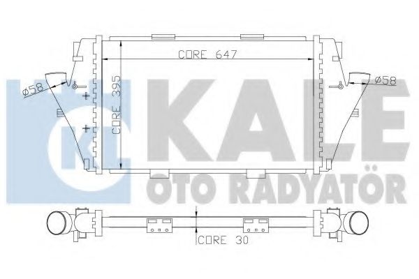 Интеркулер KALE OTO RADYATÖR 346100