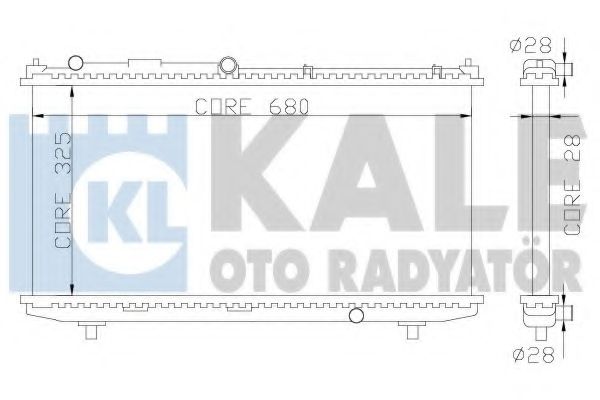 Радиатор, охлаждение двигателя KALE OTO RADYATÖR 359900