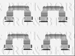 Комплектующие, колодки дискового тормоза BORG & BECK BBK1420