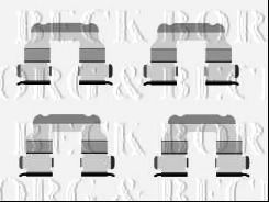 Комплектующие, колодки дискового тормоза BORG & BECK BBK1421