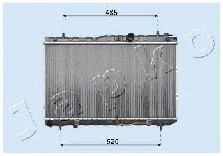 Радиатор, охлаждение двигателя JAPKO RDA333034