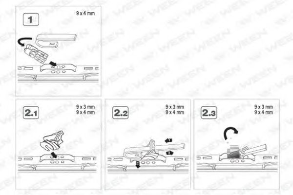 Щетка стеклоочистителя WEEN 1002024