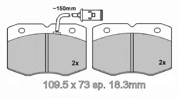 Комплект тормозных колодок, дисковый тормоз VEMA 835290