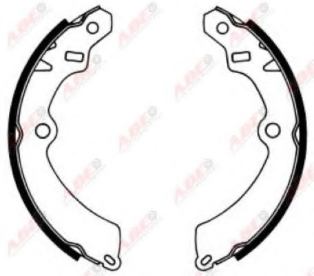 Комплект тормозных колодок ABE C08012ABE