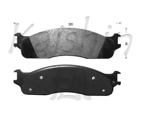 Комплект тормозных колодок, дисковый тормоз KAISHIN D10076