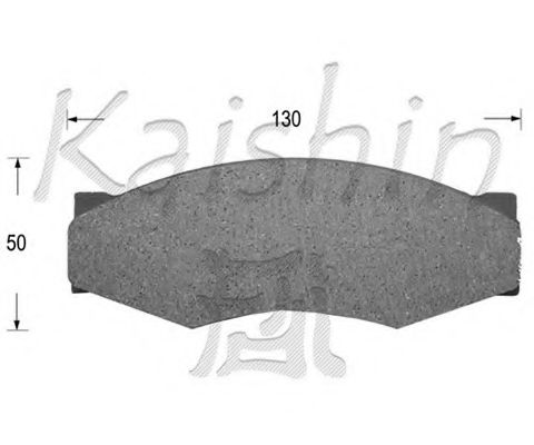 Комплект тормозных колодок, дисковый тормоз KAISHIN FK1025