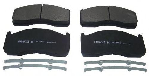 Комплект тормозных колодок, дисковый тормоз AIR FREN 29151