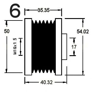 Механизм свободного хода генератора CEVAM 14230