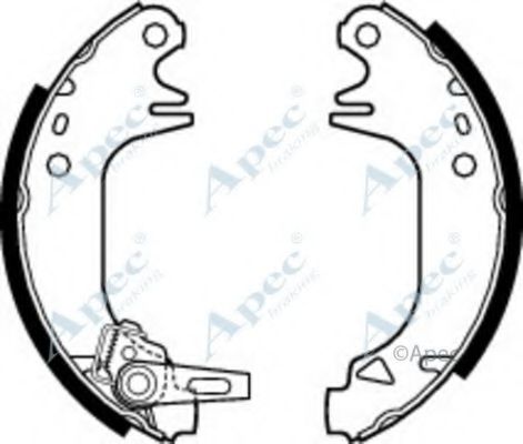 Тормозные колодки APEC braking SHU340