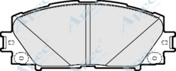 Комплект тормозных колодок, дисковый тормоз APEC braking PAD1748