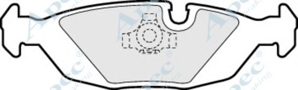 Комплект тормозных колодок, дисковый тормоз APEC braking PAD676