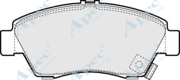 Комплект тормозных колодок, дисковый тормоз APEC braking PAD815